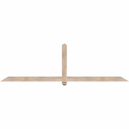 Ekena Millwork Eugene Smooth Timber Gable Bracket, Douglas Fir, 96"W x 28"H x 3 1/2"D x 3 1/2"F, 7/12 Pitch GBW096X28X0404EUG00SDF